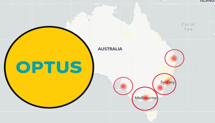A representational image of the Optus network. — Optus