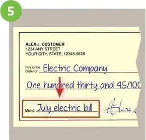 How to write a check