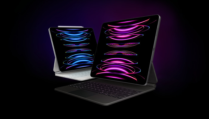 An undated image shows iPad Pro in two colours. — Apple