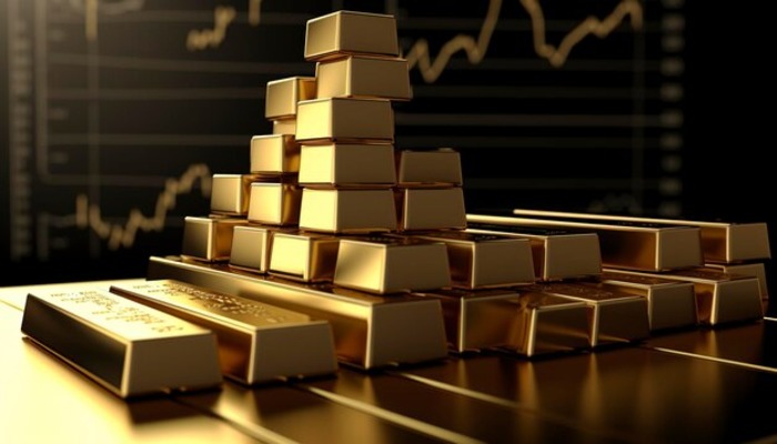 An undated image displaying gold bars. — Freepik