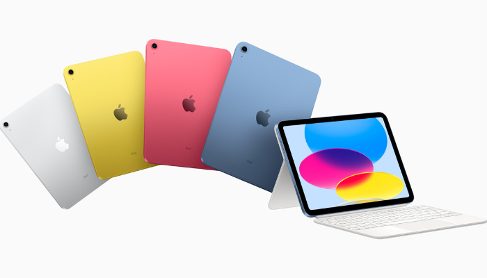 An undated image of Apple iPads. — Apple
