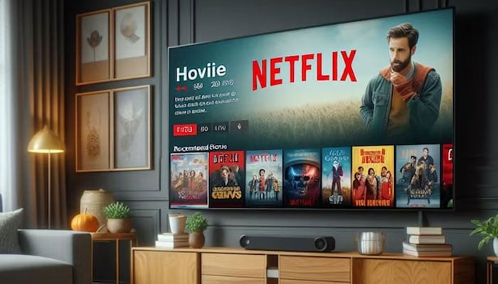An undated image of a Netflix opened on a TV screen. — Freepik