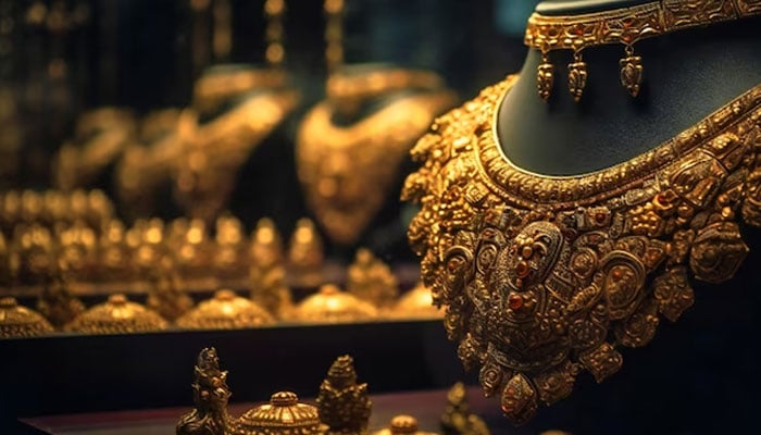 An undated image of gold jewellery. — Freepik