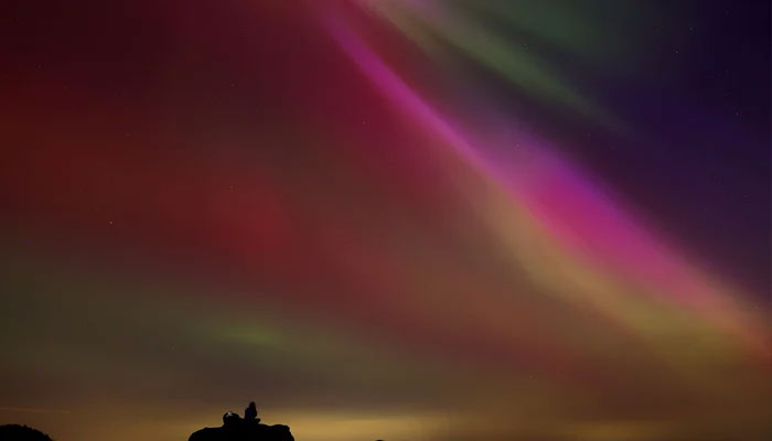Solar flares erupt and reach Earth, causing Northern Lights or aurora borealis. — Reuters
