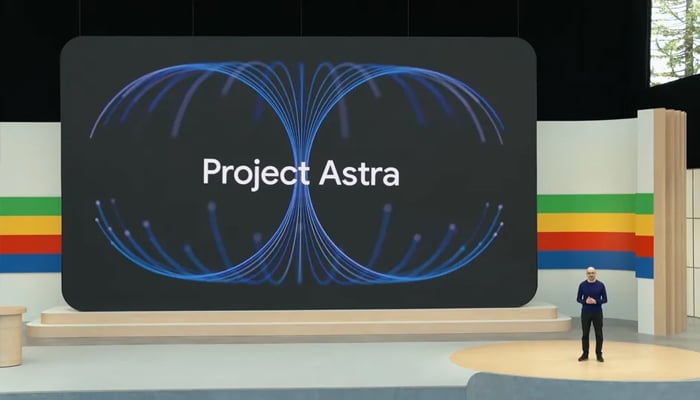 A screenshot from Google I/O 2024 presentation livestreamed on May 14, 2024. — YouTube/Google