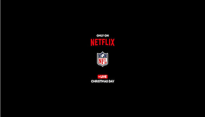 A screengrab of the the Netflix live stream announcement about NFL games on Christmas taken on May 15, 2024. — Netflix