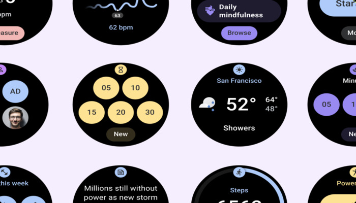 An undated image of features in Waer OS. — Android Developers
