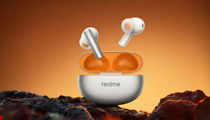 An undated image of Realme Buds Air 6. — Realme
