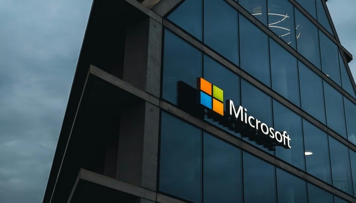 Un undated image shows Microsoft logo. — Pexels