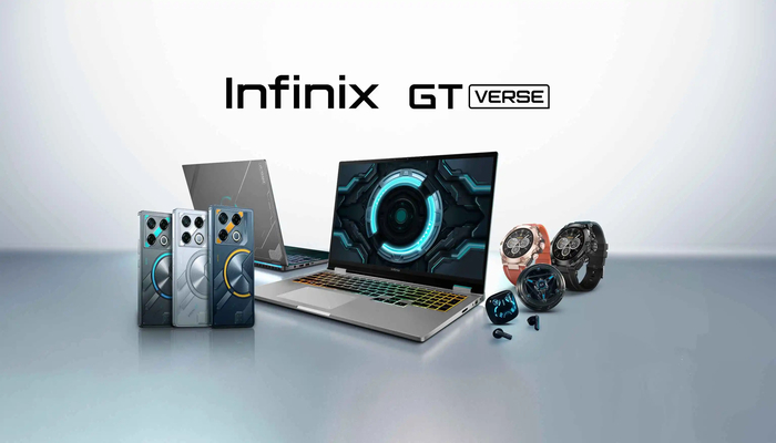 An undated image of Infinix GT book with gadgets. — Global-Infinix