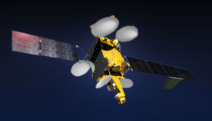 A representational image of Pakistan Multi-Mission Communication Satellite (known as PAKSAT MM1). — Suparco