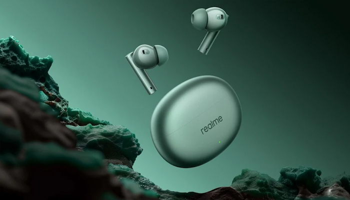 An undated image of Realme Buds Air 6. — Realme