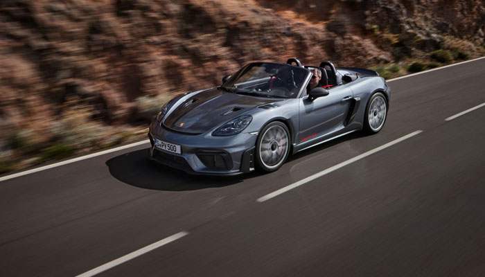 An undated image of 2024 Porsche 718 Spyder RS. — Porsche Newsroom