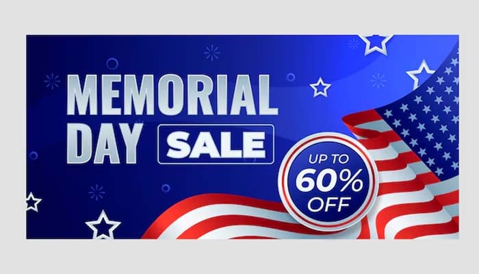 An undated image of Memorial Day sales. — Freepik