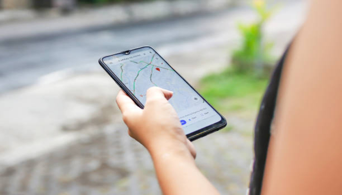 An undated image of a person using Google Maps. — iStock