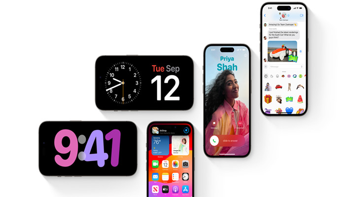 An undated image of iOS 17. — Apple