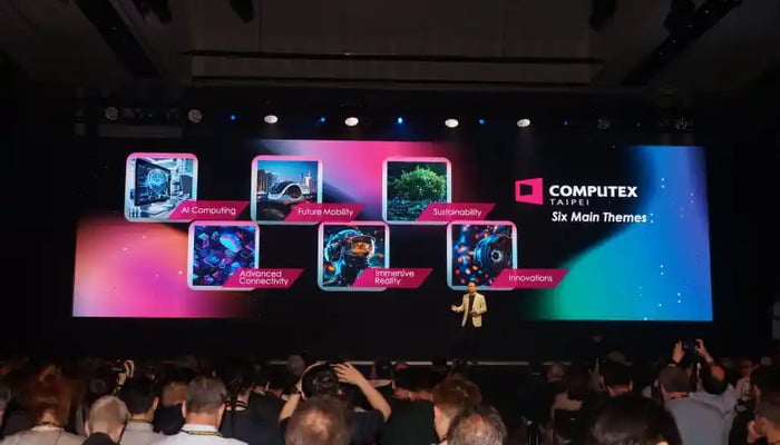 An undated image of a press conference on Computex 2024. — Computex