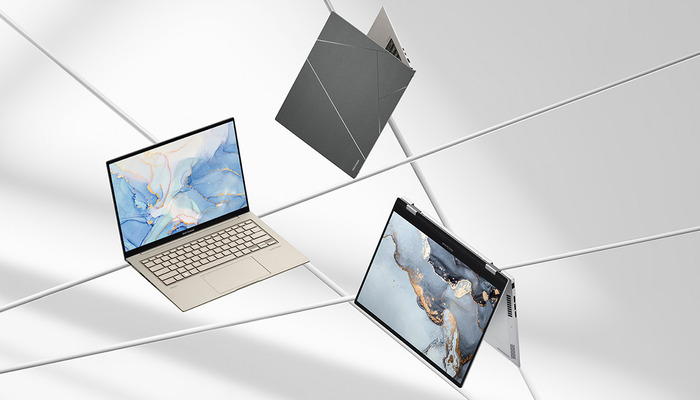 An undated image of ASUS Zenbook Laptops. — ASUS