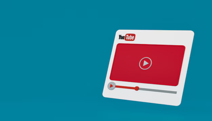 An undated image of YouTube playbutton. — Freepik
