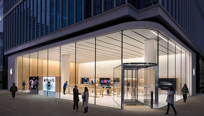 An undated image showing Apples outlet. — Apple