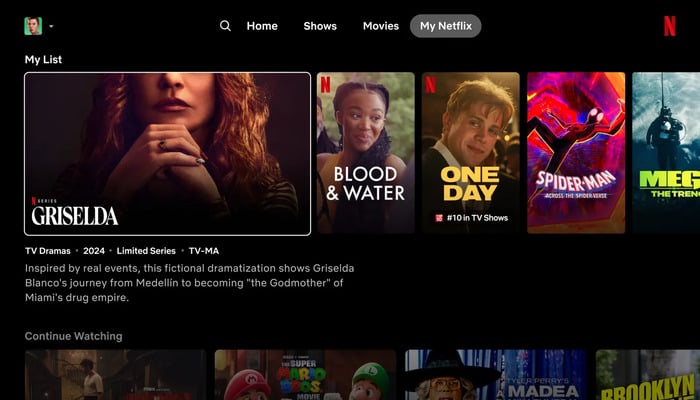 An undated image of Netflixs homepage. — Netflix