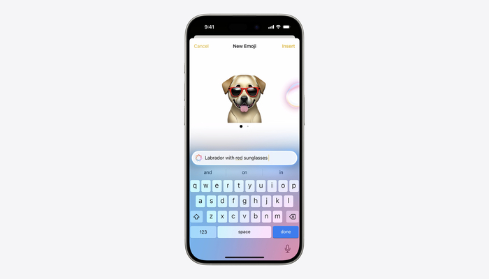 An undated image of a Genmoji on an iPhone. — Apple