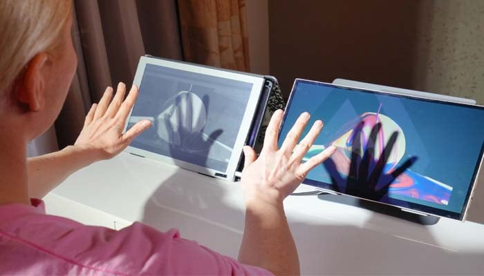An undated image of Eazeye Radiant LCD monitor. — Indiegogo