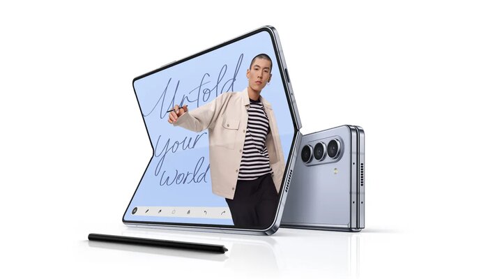 An undated image of Samsung Galaxy Z Fold 5. — Samsung