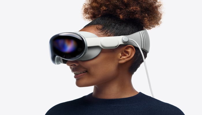 A person wearing an Apple Vision Pro. — Apple