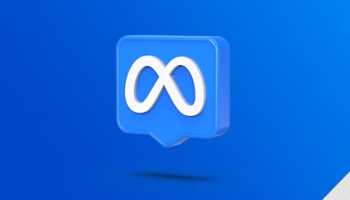 An undated logo of Meta. — Freepik