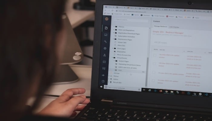 An undated image of a person using a laptop. — Unsplash