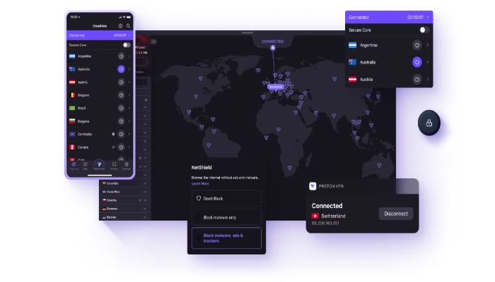 An undated image of Protons VPN service. — Proton