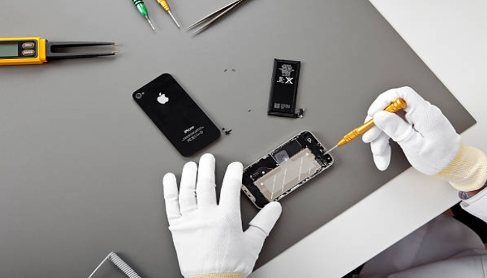 An undated image of an iPhone repair. — iStock