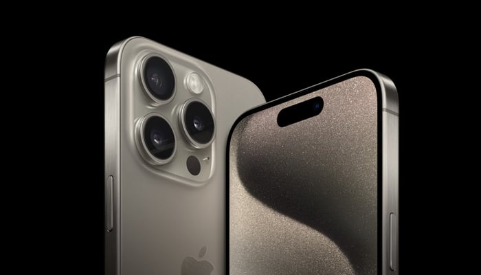 An undated image of iPhone 15. — Apple