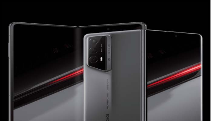 An undated image of Honors foldable smartphone. — Honor