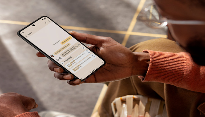 An undated image of a person using a Google Pixel phone. — Google Keyword
