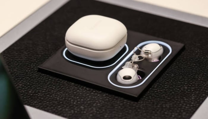 An undated image of the Samsung Galaxy Buds 2. — iStock