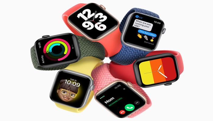 An undated image of Apple Watch SE. — Apple