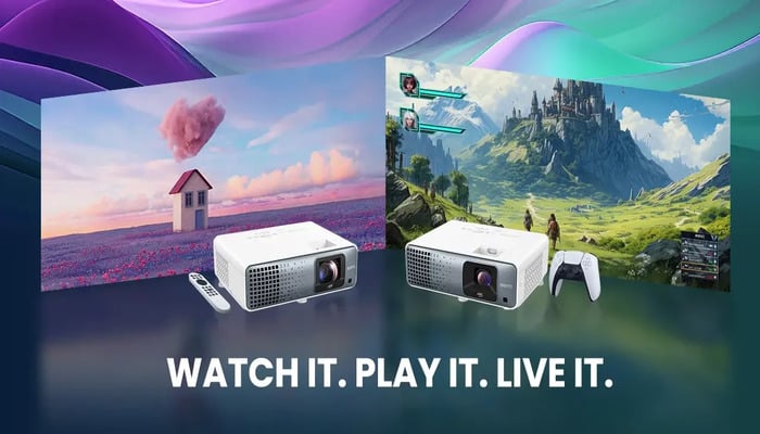 An undated image of BenQ TK710 and TK710STi. — BenQ