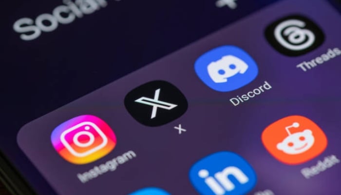 An undated image of social media app icons. — iStock