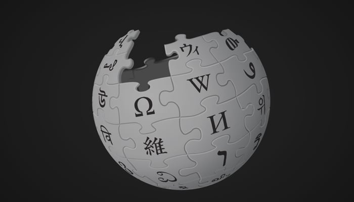 An undated image of Wikipedia logo. — Wikipedia