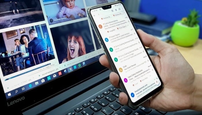 An undated image of Gmail on mobile. — Unsplash