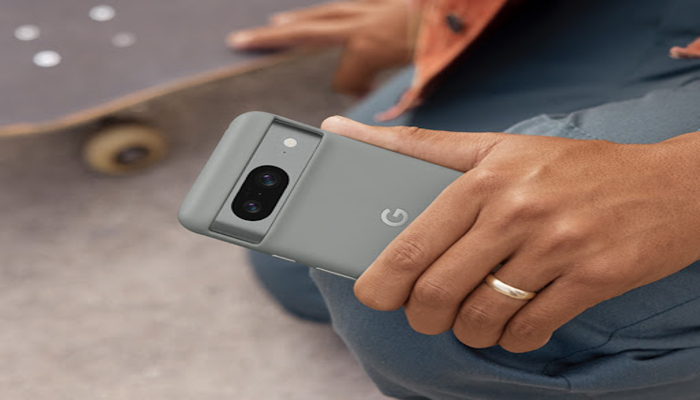 An undated image of Google Pixel 8. — Google