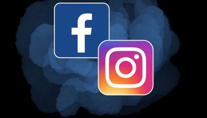 An undated image of the logo of Facebook and Instagram. — Getty Images