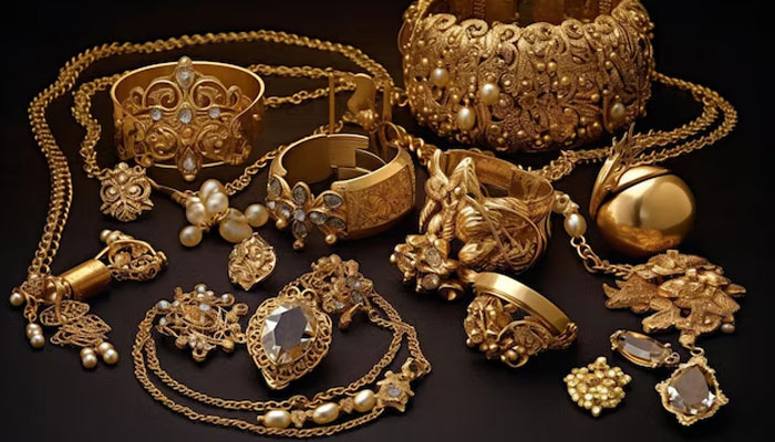 An undated image of gold jewellery. — Freepik