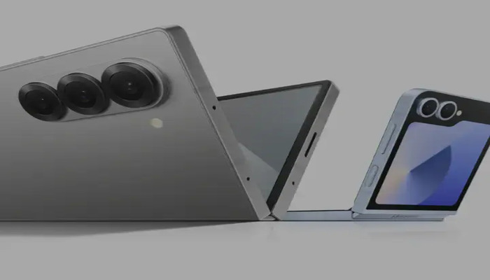 An undated image of Galaxy Z Fold 6 and Galaxy Z Flip 6. — Samsung
