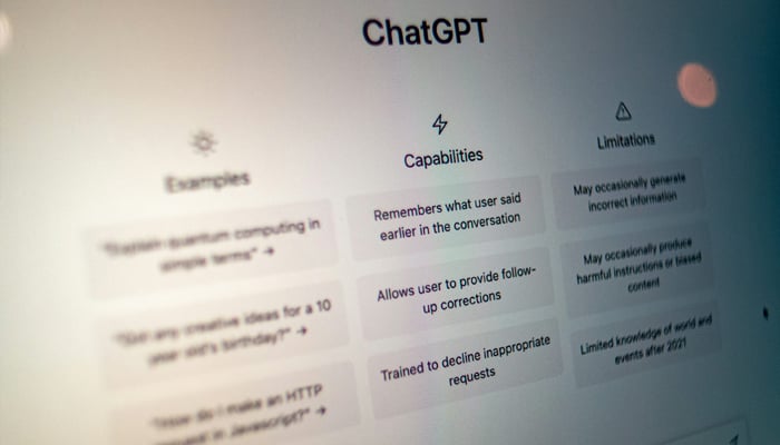 An undated image showing ChatGPT interface. — Unsplash