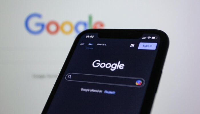 An undated image of Googles homepage. — Pexels
