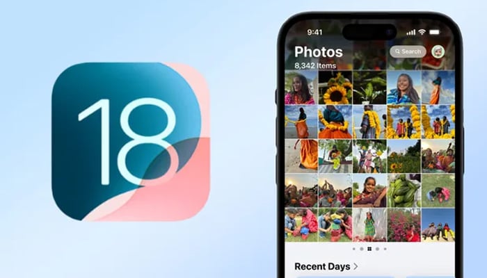An undated image showing Photos app interface — Apple