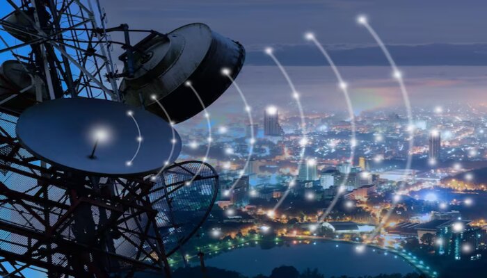 An undated illustration of a telecom network. — Freepik